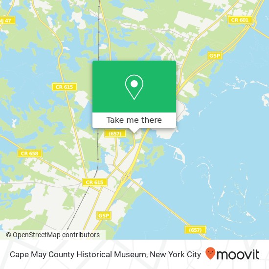 Mapa de Cape May County Historical Museum