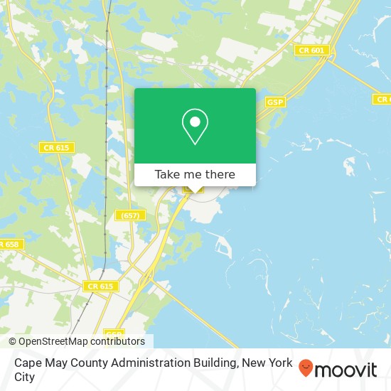 Cape May County Administration Building map