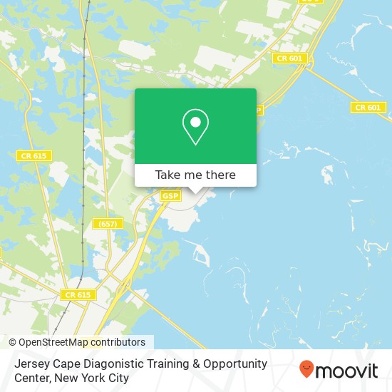 Jersey Cape Diagonistic Training & Opportunity Center map