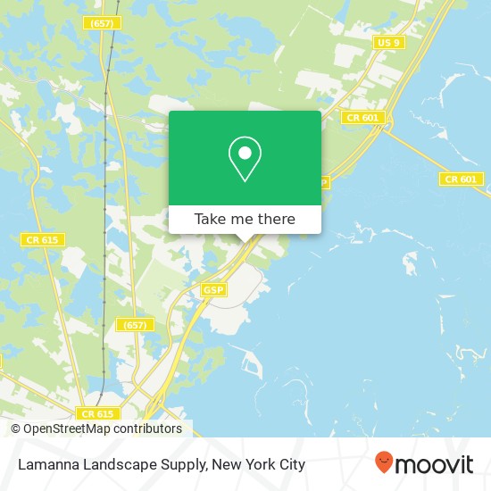 Lamanna Landscape Supply map
