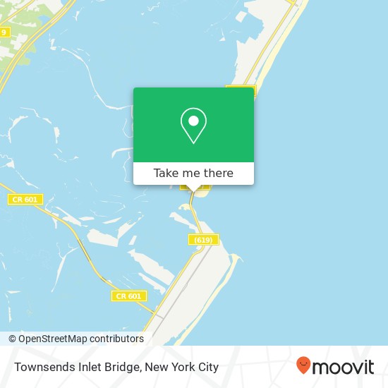 Townsends Inlet Bridge map