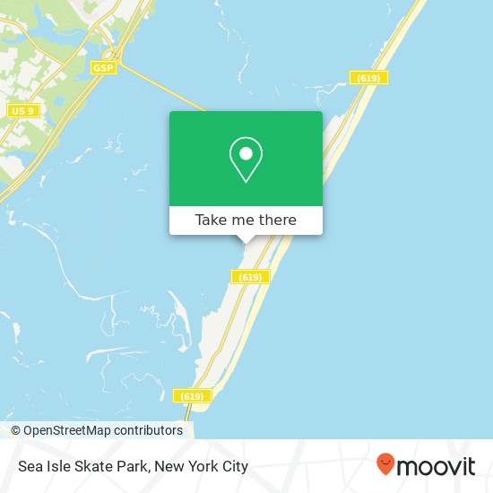 Sea Isle Skate Park map