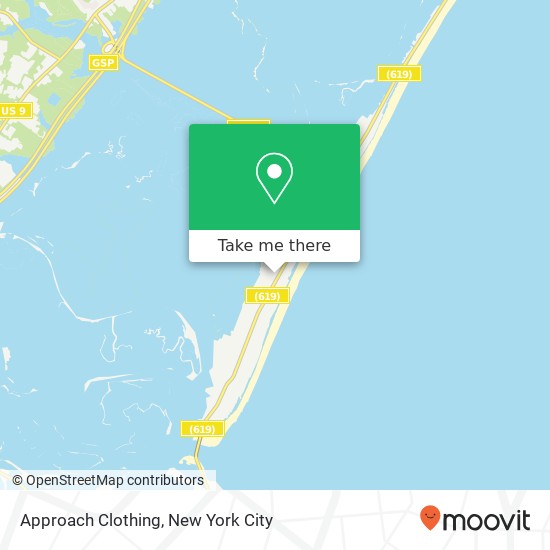 Mapa de Approach Clothing