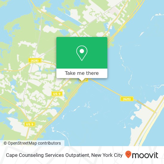 Cape Counseling Services Outpatient map