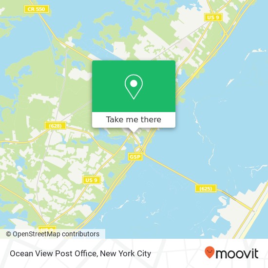 Ocean View Post Office map