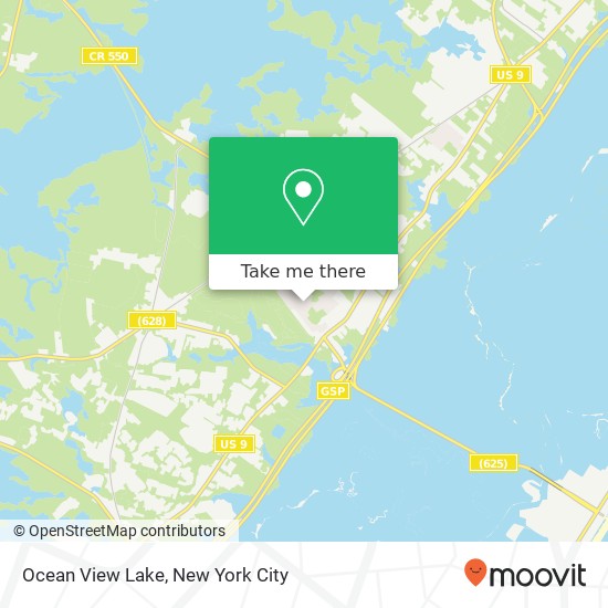 Mapa de Ocean View Lake