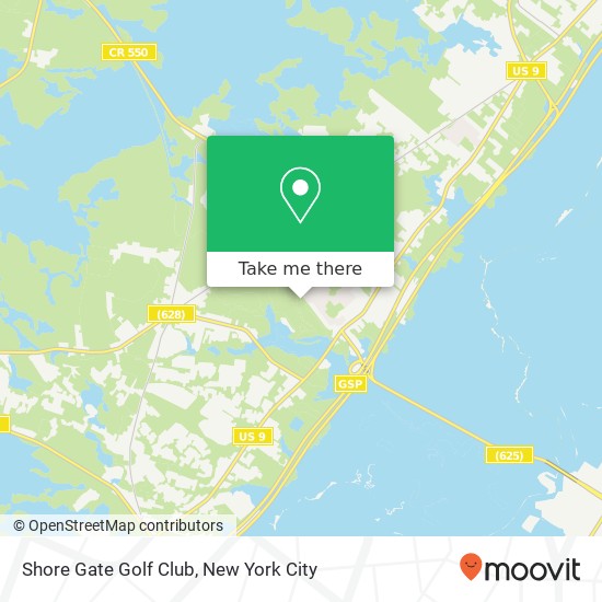 Shore Gate Golf Club map