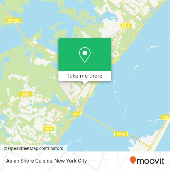 Asian Shore Cuisine map