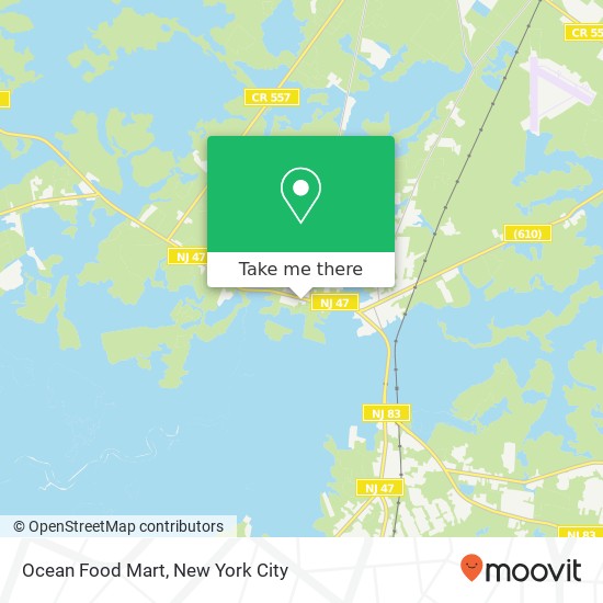 Mapa de Ocean Food Mart