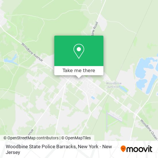 Woodbine State Police Barracks map