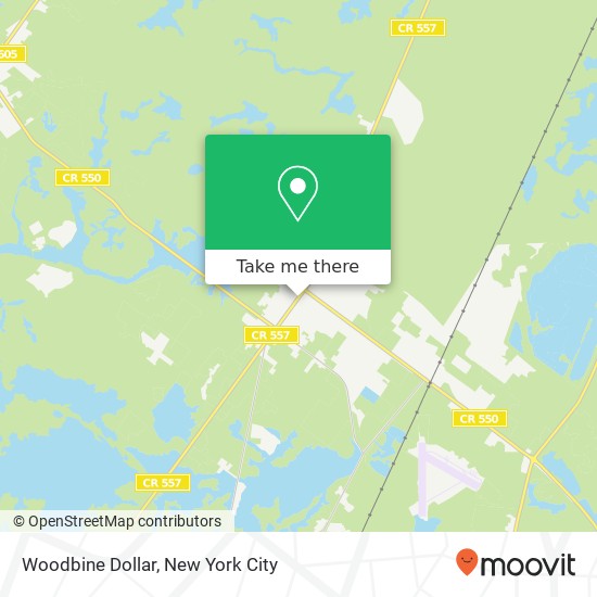 Mapa de Woodbine Dollar