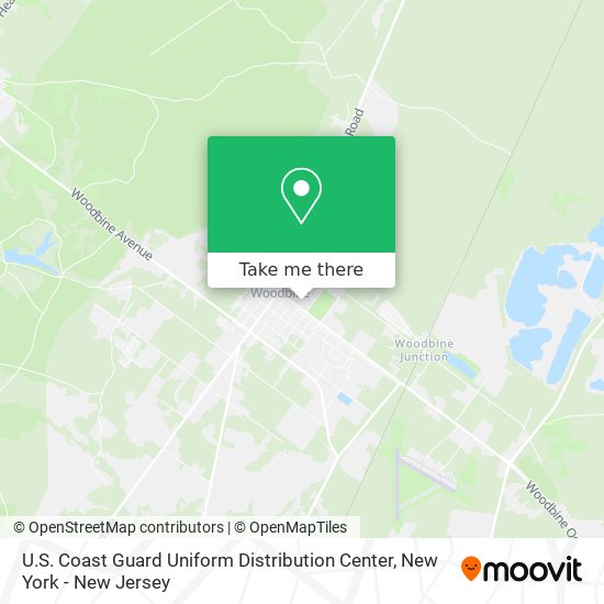 U.S. Coast Guard Uniform Distribution Center map