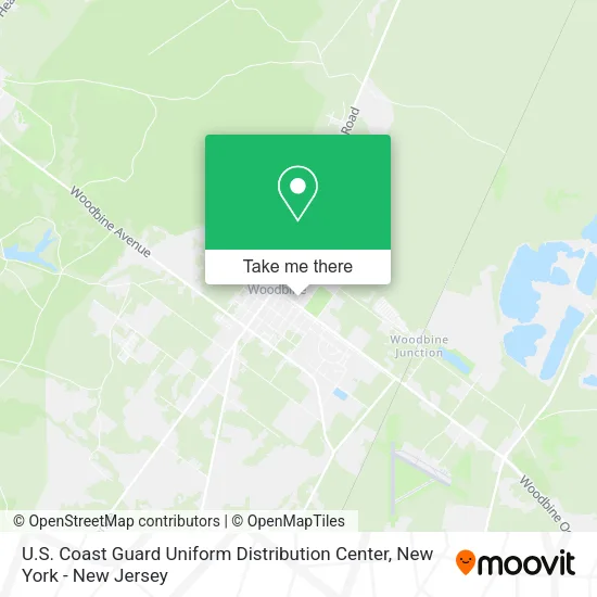 Mapa de U.S. Coast Guard Uniform Distribution Center