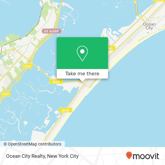 Ocean City Realty map