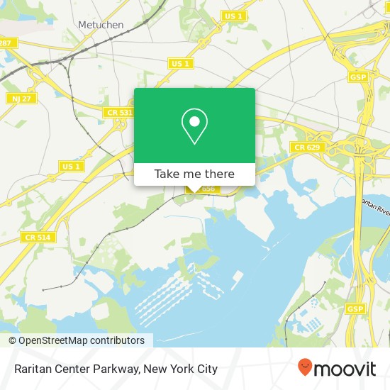 Raritan Center Parkway map