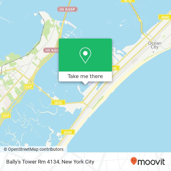 Mapa de Bally's Tower Rm 4134