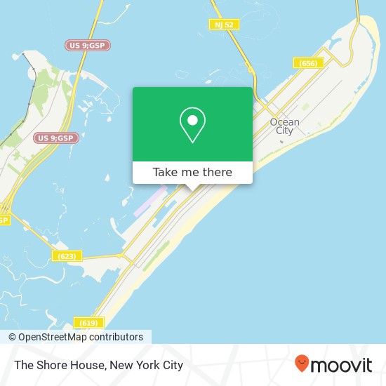 The Shore House map