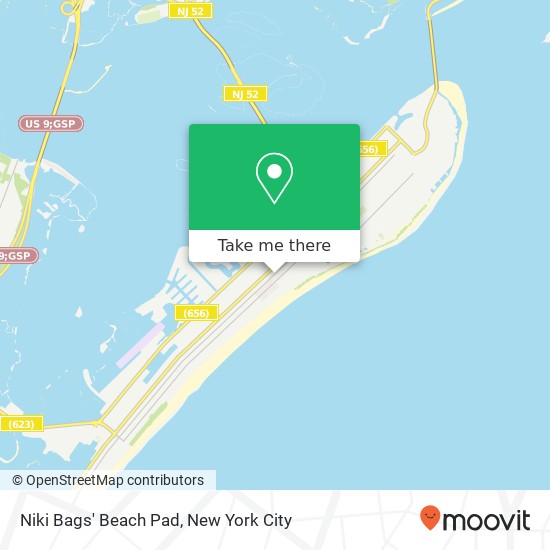 Niki Bags' Beach Pad map