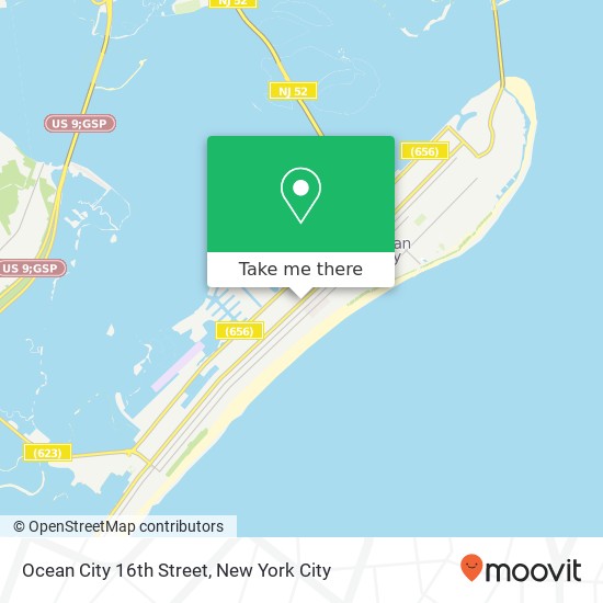 Mapa de Ocean City 16th Street