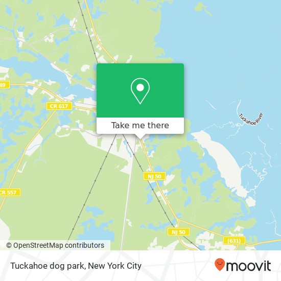Tuckahoe dog park map