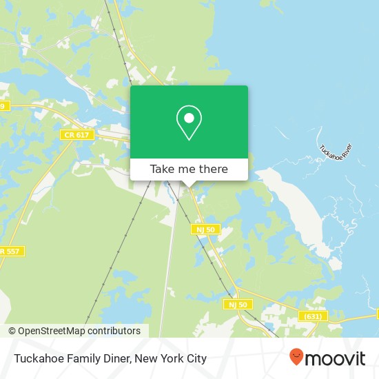 Tuckahoe Family Diner map