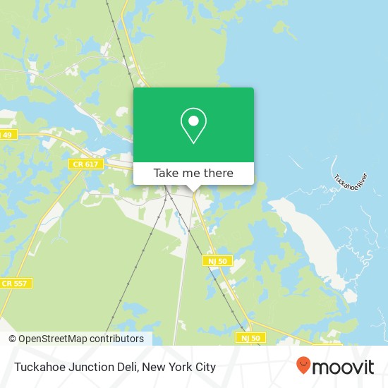 Mapa de Tuckahoe Junction Deli