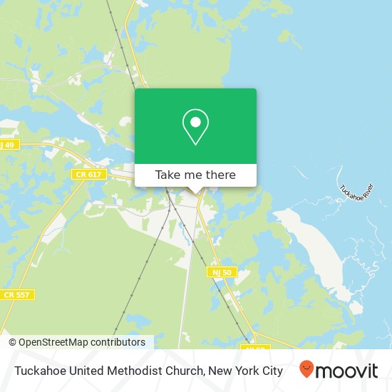 Tuckahoe United Methodist Church map