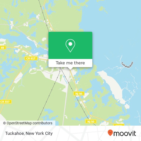 Tuckahoe map