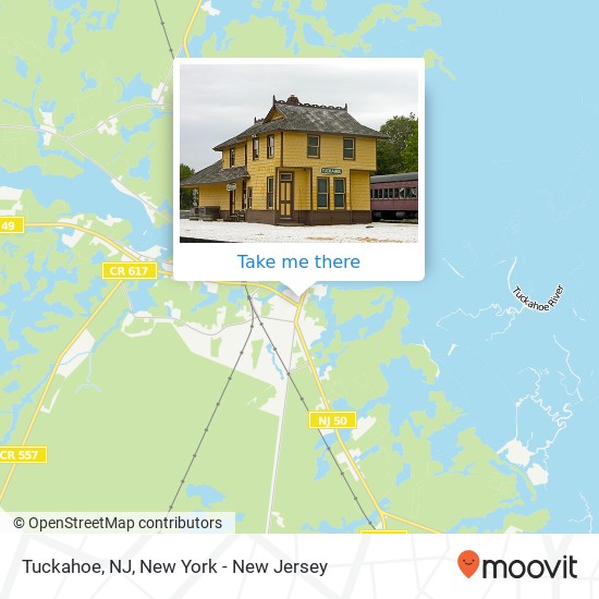 Mapa de Tuckahoe, NJ