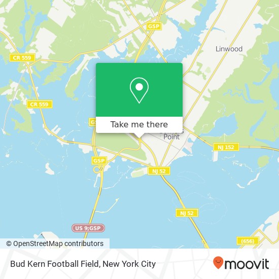 Mapa de Bud Kern Football Field