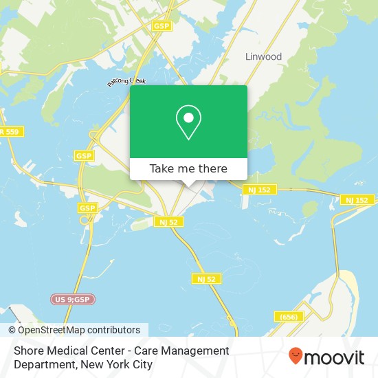 Shore Medical Center - Care Management Department map