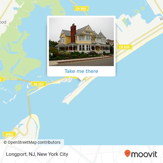 Longport, NJ map