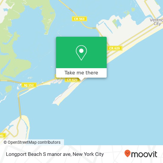Longport Beach S manor ave map