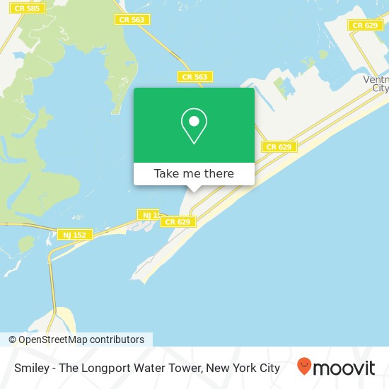 Mapa de Smiley - The Longport Water Tower