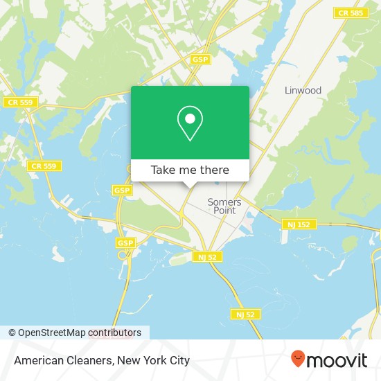 American Cleaners map