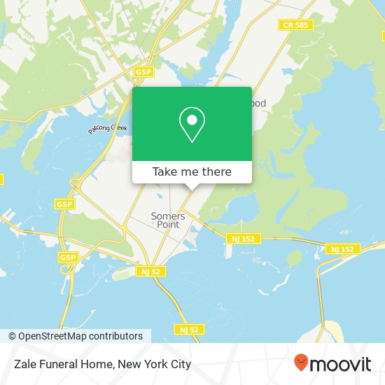 Zale Funeral Home map