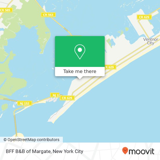 Mapa de BFF B&B of Margate