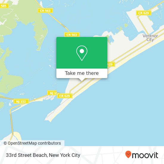Mapa de 33rd Street Beach