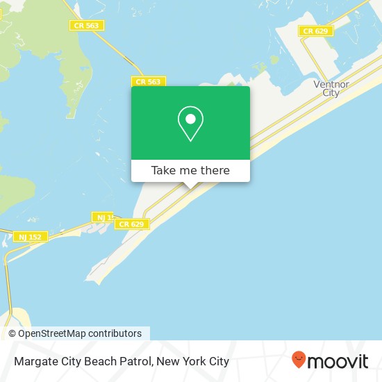 Mapa de Margate City Beach Patrol