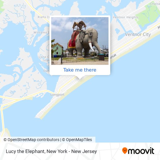 Mapa de Lucy the Elephant