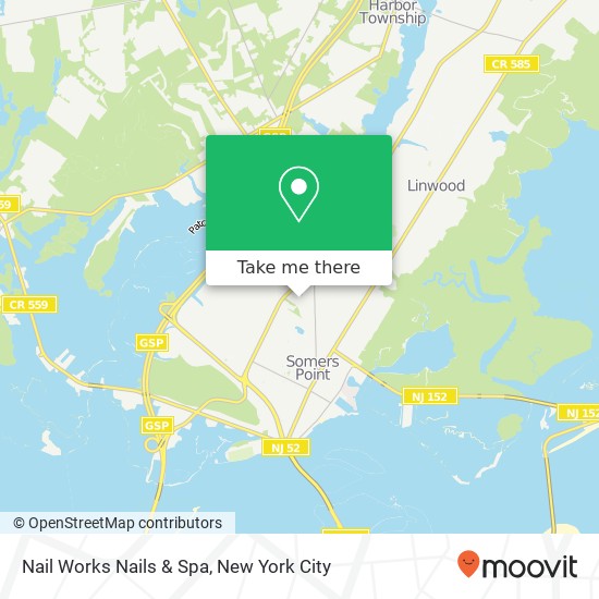Nail Works Nails & Spa map