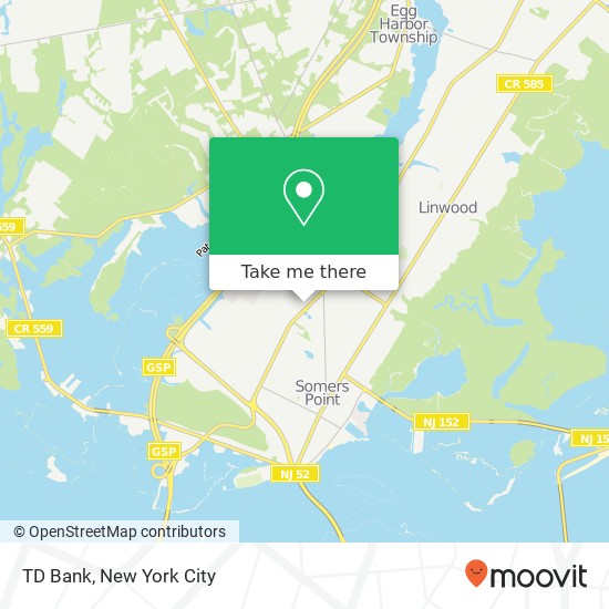 Mapa de TD Bank