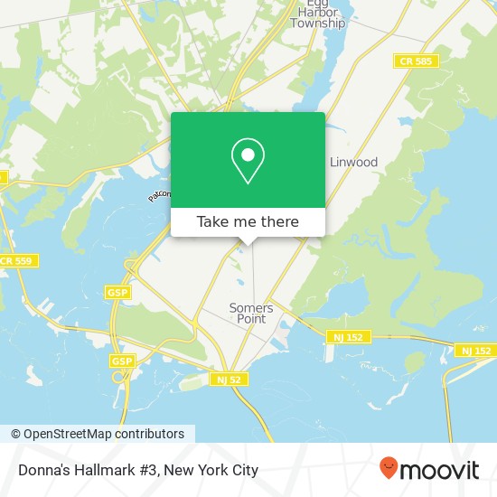 Donna's Hallmark #3 map