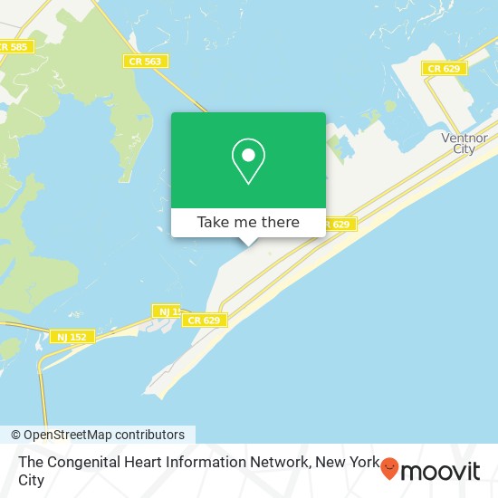 Mapa de The Congenital Heart Information Network
