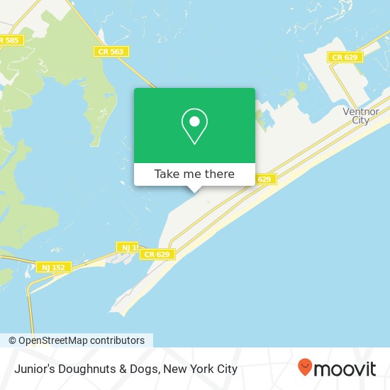 Junior's Doughnuts & Dogs map
