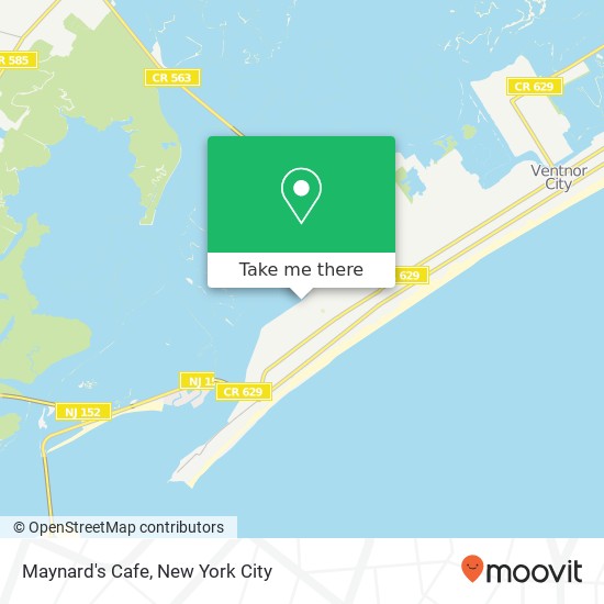 Maynard's Cafe map