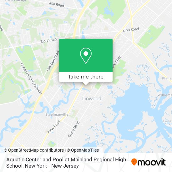 Aquatic Center and Pool at Mainland Regional High School map