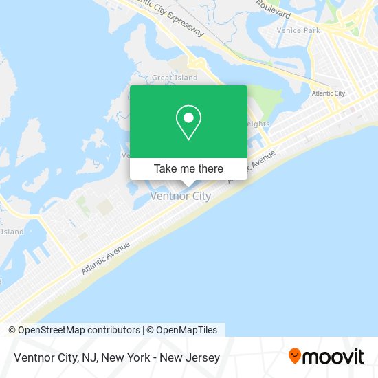 Mapa de Ventnor City, NJ
