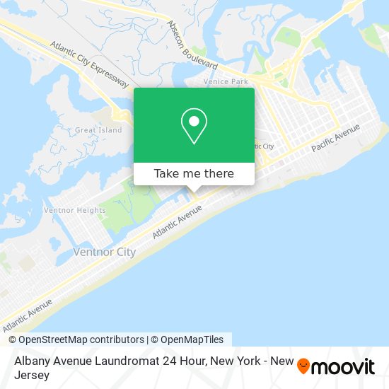 Mapa de Albany Avenue Laundromat 24 Hour
