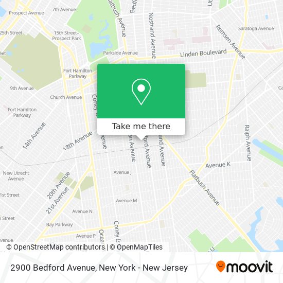 Mapa de 2900 Bedford Avenue